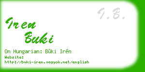 iren buki business card